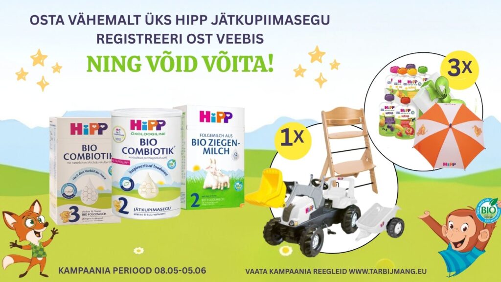 HIPP JÄTKUPIIMASEGU  TARBIJAKAMPAANIA!
