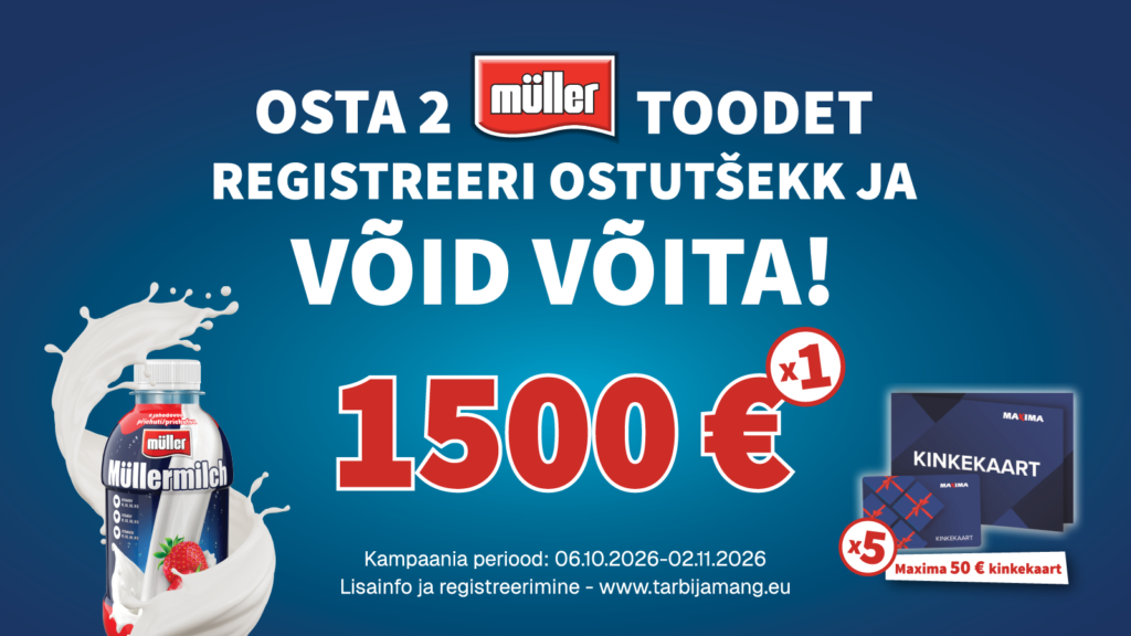 MÜLLERMILCH X MAXIMA TARBIJAKAMPAANIA